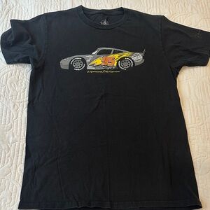 Disney Black Tee with Lightning Car Graphic